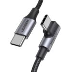 Ugreen US334 USB-C to USB-C PD Fast Charging 90 Degree Cable Black 3m-20583