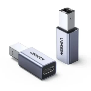 Ugreen US382 USB2.0 USB-C/F to USB2.0 B/M Adapter Aluminum Case-20120