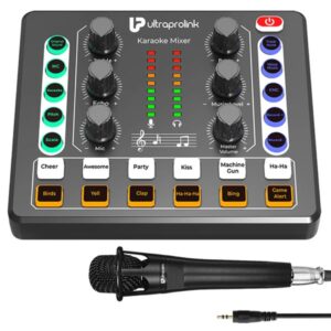 UltraProlink Sing-Along PRO Portable Bluetooth Karaoke Mixer