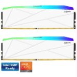 V-COLOR Manta XFinity RGB DDR5 64GB (32GBx2) 6000MHz XMP 3.0 & AMD EXPO CL30 (White)