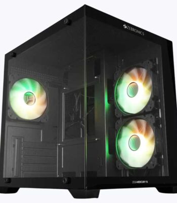 Zebronics Zeb Mercury 15 mATX Gaming Cabinet (Black)