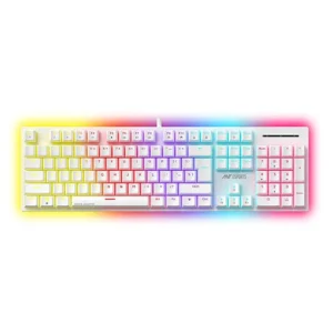 Ant Esports MK3400 Pro V3 Mechanical Gaming Keyboard with Red Switches (White)