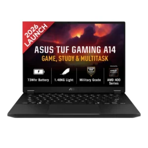 ASUS TUF Gaming A14, Gaming Laptop, AMD Ryzen AI 9 465, RTX 5060 GPU.