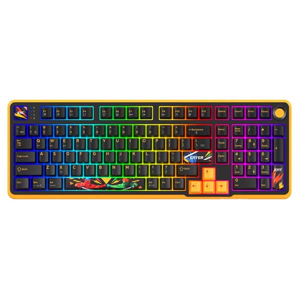Cosmic Byte Arcturus 98 Tri-Mode Gasket Hot Swappable Mechanical Switch Keyboard (Black Amber) Cosmic Byte Arcturus 98 Tri-Mode Gasket Hot Swappable Mechanical Switch Keyboard (Black Amber)