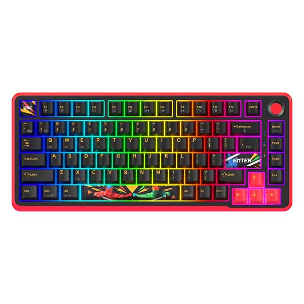 Cosmic Byte Arcturus 75 Tri-Mode Gasket Hot Swappable Mechanical Switch Keyboard (Black Red) Cosmic Byte Arcturus 75 Tri-Mode Gasket Hot Swappable Mechanical Switch Keyboard (Black Red)