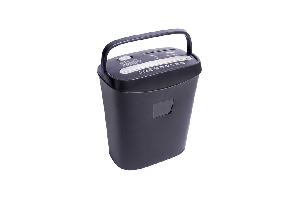 Bambalio BCC-2200 Paper/CD/Credit Card Cross Cut Shredder with 8 Sheet Capacity and 15 L Bin