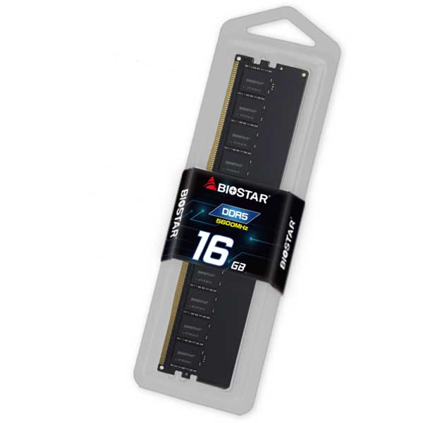 Biostar DDR5 16GB UDIMM 5600MHz Memory Biostar DDR5 16GB UDIMM 5600MHz Memory