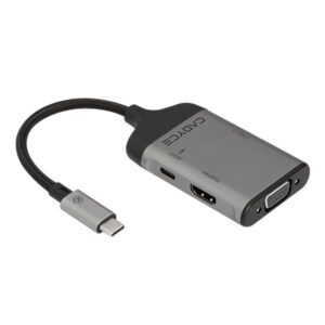Cadyce CA-CMP4 USB-C to HDMI (4K) & VGA Multi-Port Adapter