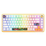 Cosmic Byte Arcturus 75 Tri-Mode Gasket Hot Swappable Mechanical Switch Keyboard (White Amber)