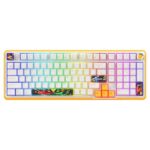 Cosmic Byte Arcturus 98 Tri-Mode Gasket Hot Swappable Mechanical Switch Keyboard (White Amber)