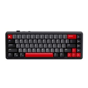 Cybeart Akula 65 – Compact 65% Wireless RGB Mechanical Keyboard (Signature Edition – Black/Red/Gray)