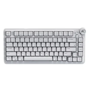 Cybeart Nighthawk 75 75% Tri-Mode Wireless RGB Mechanical Gaming Keyboard | Hot-Swappable | White