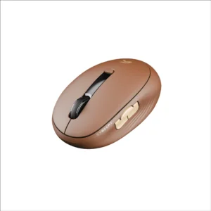 CYBEART Pocket Wireless Ergonomic productivity Mouse (Mocha) (2400DPI / 7 Macro Buttons)