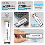 Foxin FX 256GB NVMe SSD M.2 PCIe Gen3 3200MB/s Internal ( FOXSSD0009 ) Foxin FX 256GB NVMe SSD M.2 PCIe Gen3 3200MB/s Internal ( FOXSSD0009 )