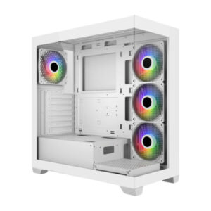 FSP M340 PC Cabinet – Modern Design & Practical Performance White