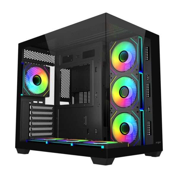 FSP M341 PC Cabinet – Sleek Design & Practical Performance Black