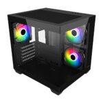 FSP S140 ARGB Micro Black Gaming Cabinet – Compact & Stylish PC Case FSP S140 ARGB Micro Black Gaming Cabinet – Compact & Stylish PC Case