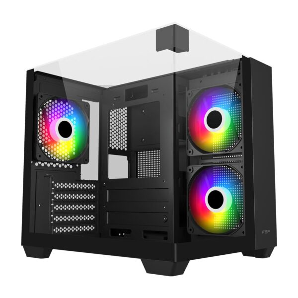 FSP S190 ARGB Micro Gaming Cabinet – Compact & Stylish PC Case Black FSP S190 ARGB Micro Gaming Cabinet – Compact & Stylish PC Case Black