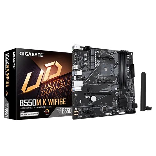 Gigabyte B550M K Wifi6e M-ATX Motherboard Gigabyte B550M K Wifi6e M-ATX Motherboard