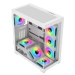 ICEMASTER DYNAMITE X7 E-ATX Mid-Tower Gaming Cabinet With SMPS (White)
