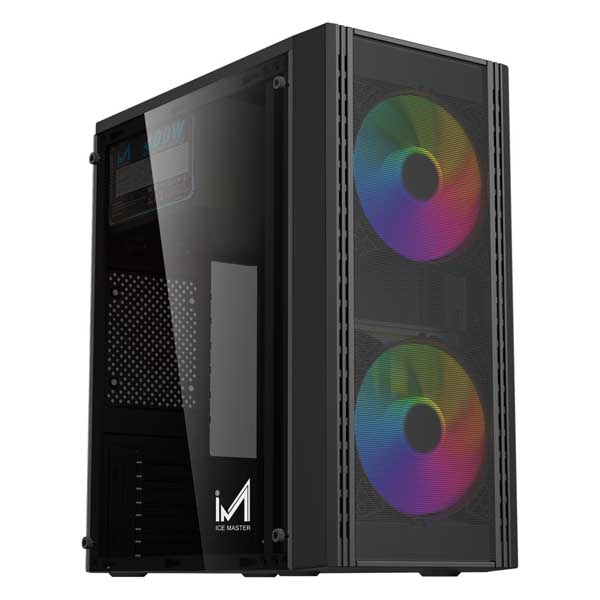 ICEMASTER Star ATX Mid-Tower Gaming Cabinet With SMPS (Black) ICEMASTER Star ATX Mid-Tower Gaming Cabinet With SMPS (Black)