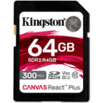 Kingston 64GB Canvas React Plus UHS-II SDXC Memory Card52