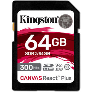 Kingston 64GB Canvas React Plus UHS-II SDXC Memory Card52