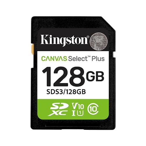 Kingston Canvas Select Plus 128GB SDXC Memory Card Kingston Canvas Select Plus 128GB SDXC Memory Card