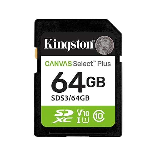 Kingston Canvas Select Plus 64GB SDXC Memory Card Kingston Canvas Select Plus 64GB SDXC Memory Card