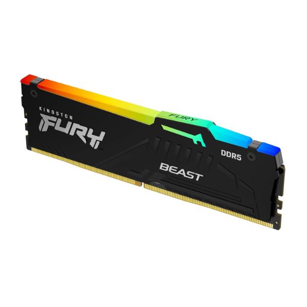 Kingston Fury Beast Black RGB Expo 32GB 6000MT/s DDR5 CL30 DIMM Desktop Gaming Memory Single Module Kingston Fury Beast Black RGB Expo 32GB 6000MT/s DDR5 CL30 DIMM Desktop Gaming Memory Single Module