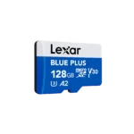 Lexar 128GB BLUE PLUS microSDHC™/microSDXC™ UHS-I Card | C10 A2 V30 U3, upto 170MB/s Read | 10 Year Limited Warranty (LMSBLPL128G-BNANG)
