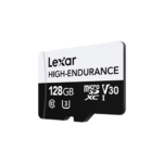 Lexar 128GB High-Endurance microSDHC/microSDXC™ UHS-I Card | C10 V30 A1 U3 ,up to 100MB/s read, up to 45MB/s write ,2Year Limited Warranty (LMSHGED128G-BCNNG)