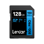 Lexar 128GB High-Performance 800x PRO SDXC UHS-I | Up to 150MB/s Read, 45MB/s Write | V30 | 4K UHD | LSD0800P128G-BNNNG