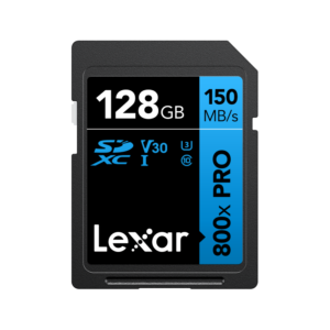 Lexar 128GB High-Performance 800x PRO SDXC UHS-I | Up to 150MB/s Read, 45MB/s Write | V30 | 4K UHD | LSD0800P128G-BNNNG