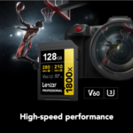Lexar 128GB Professional 1800x GOLD Series SDXC UHS-II | A2 V60 U3 C10, upto 280MB/s read & 210MB/s write, Limited Lifetime Warranty | LSD1800128G-BNNNG