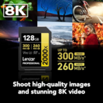 Lexar 128GB Professional 2000x SDXC UHS-II Card V90 U3 C10 | Up to 300MB/s Read & 260MB/s Write | Limited Lifetime Warranty | LSD2000128G-BNNNG