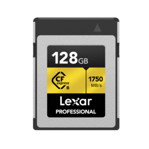 Lexar 128GB Professional CFexpress 2.0 Type B GOLD Series Card | Up to 1750MB/s Read & 1500MB/s Write | PCIe 3.0×2 | Limited Lifetime Warranty | LCXEXPR128G-RNENG
