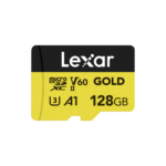 Lexar 128GB Professional GOLD | microSDXC™ UHS-II Card | upto 280MB/s read & 100MB/s write, 10Years Limited Warranty | LMSGOLD128G-BNNNG