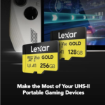 Lexar 128GB Professional GOLD | microSDXC™ UHS-II Card | upto 280MB/s read & 100MB/s write, 10Years Limited Warranty | LMSGOLD128G-BNNNG
