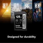 Lexar 128GB Professional SILVER PLUS SDXC U3 V30 C10 UHS-I Card | 205MB/s Read & 150MB/s Write | Limited Lifetime Warranty | LSDSIPL128G-BNNNG