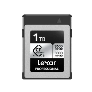 Lexar 1TB CFexpress 4.0 Type B Silver Serie | 3600MB/s Read • 3000MB/s Write | 2600MB/s Sustained | Limited Lifetime Warranty | LCXEXS4001T-RNENG