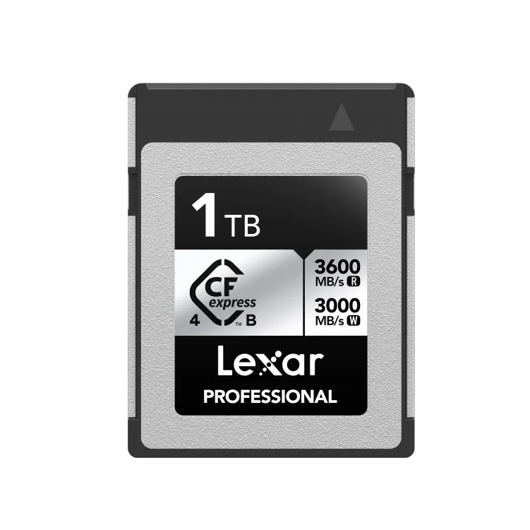 Lexar 1TB CFexpress 4.0 Type B Silver Serie | 3600MB/s Read • 3000MB/s Write | 2600MB/s Sustained | Limited Lifetime Warranty | LCXEXS4001T-RNENG Lexar 1TB CFexpress 4.0 Type B Silver Serie | 3600MB/s Read • 3000MB/s Write | 2600MB/s Sustained | Limited Lifetime Warranty | LCXEXS4001T-RNENG