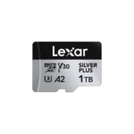 Lexar 1TB SILVER PLUS microSDXC™ UHS-I Card U3, V30, A2, C10 – Ideal For Camera & Mobile | upto 205MB/s read & 150MB/s write | Limited Lifetime Warranty | LMSSIPL001T-BNANG