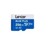Lexar 256GB BLUE PLUS microSDHC™/microSDXC™ UHS-I Card | C10 A2 V30 U3, upto 170MB/s Read | 10 Year Limited Warranty (LMSBLPL256G-BNANG)
