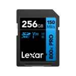 Lexar 256GB High-Performance 800x PRO SDXC UHS-I | Up to 150MB/s Read, 45MB/s Write, V30, 4K UHD, 10-Year Warranty | LSD0800P256G-BNNNG