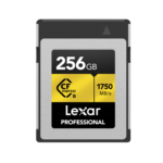 Lexar 256GB Professional CFexpress 2.0 Type B GOLD Series Card | Up to 1750MB/s Read & 1500MB/s Write | PCIe 3.0×2 | Limited Lifetime Warranty | LCXEXPR256G-RNENG