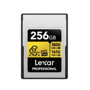 Lexar 256GB Professional GOLD CFexpress 4.0 Type A Card | Up to 1800MB/s Read & 1650MB/s Write | PCIe 4.0 | 1400MB/s Sustained | VPG400 | Limited Lifetime Warranty |…