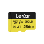 Lexar 256GB Professional GOLD | microSDXC™ UHS-II Card | upto 280MB/s read & 180MB/s write, 10Years Limited Warranty | LMSGOLD256G-BNNNG