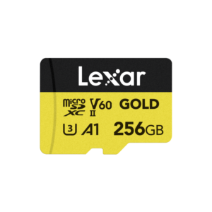 Lexar 256GB Professional GOLD | microSDXC™ UHS-II Card | upto 280MB/s read & 180MB/s write, 10Years Limited Warranty | LMSGOLD256G-BNNNG