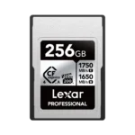Lexar 256GB Professional SILVER CFexpress 4.0 Type A Card | Up to 1750MB/s Read & 1650MB/s Write | PCIe 4.0 | Limited Lifetime Warranty | LCAEXS4256G-RNENG